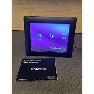 Aluratek Digital Photo Frame Unisex 8 Inch Black ADPF08SF LCD USB SD Slot